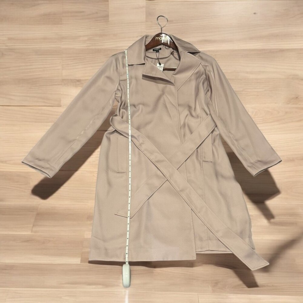Express Light Pink Trench Jacket | Silky Feel | Size Medium - Picture 3 of 5